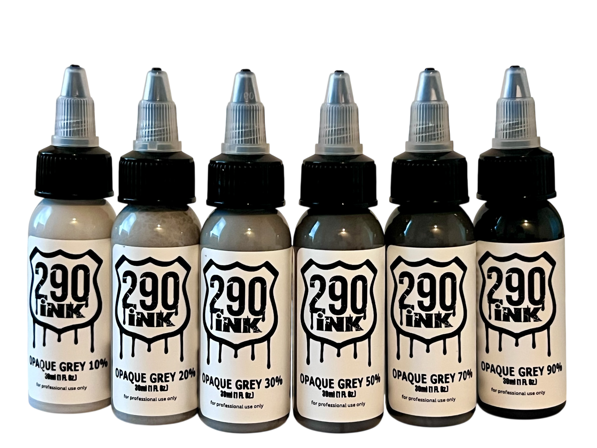 Opaque Grey Set (6 bottles, 1oz ea)